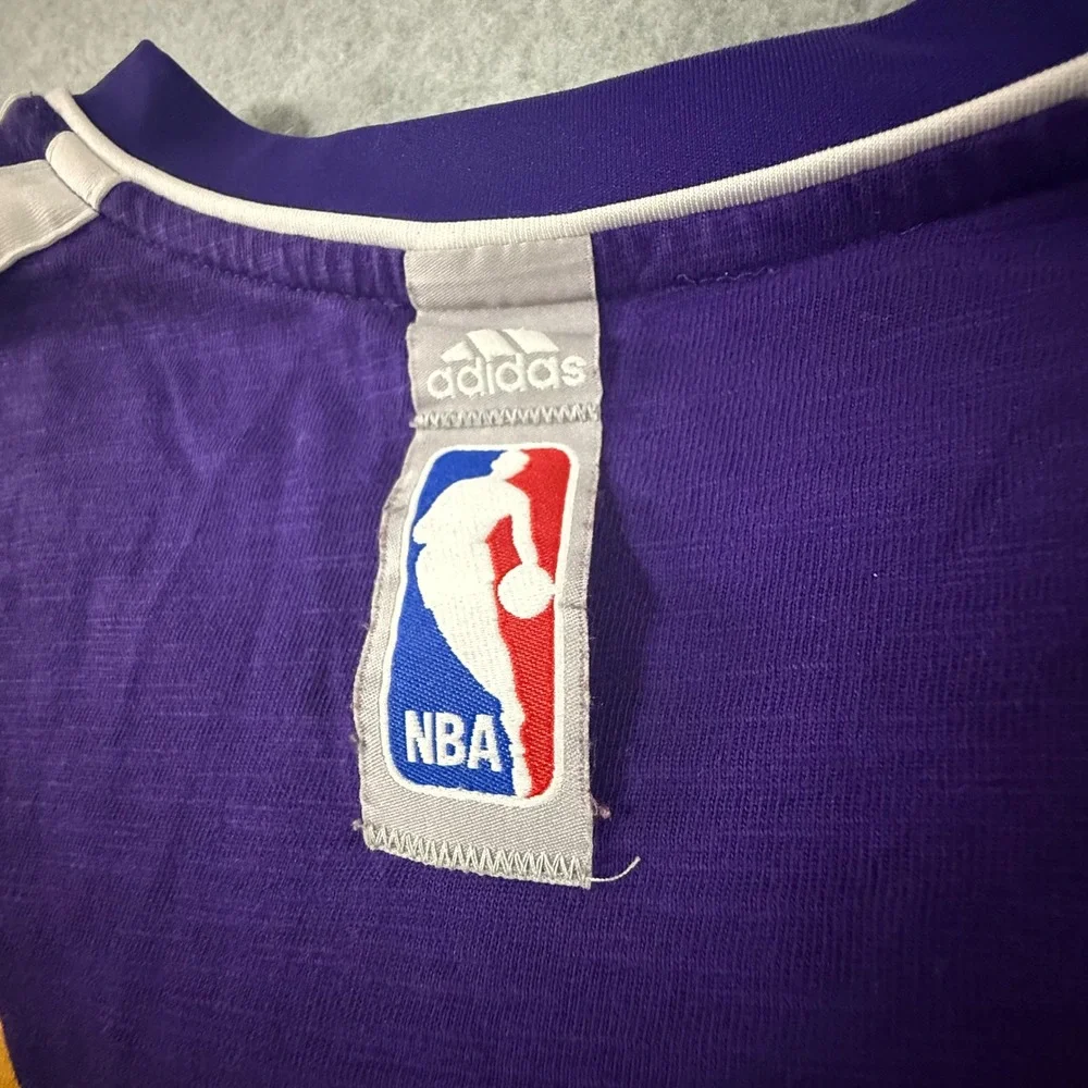 Adidas Los Angeles Lakers Kobe Bryant 24 Purple Jersey T-Shirt Mens 2XL W66498